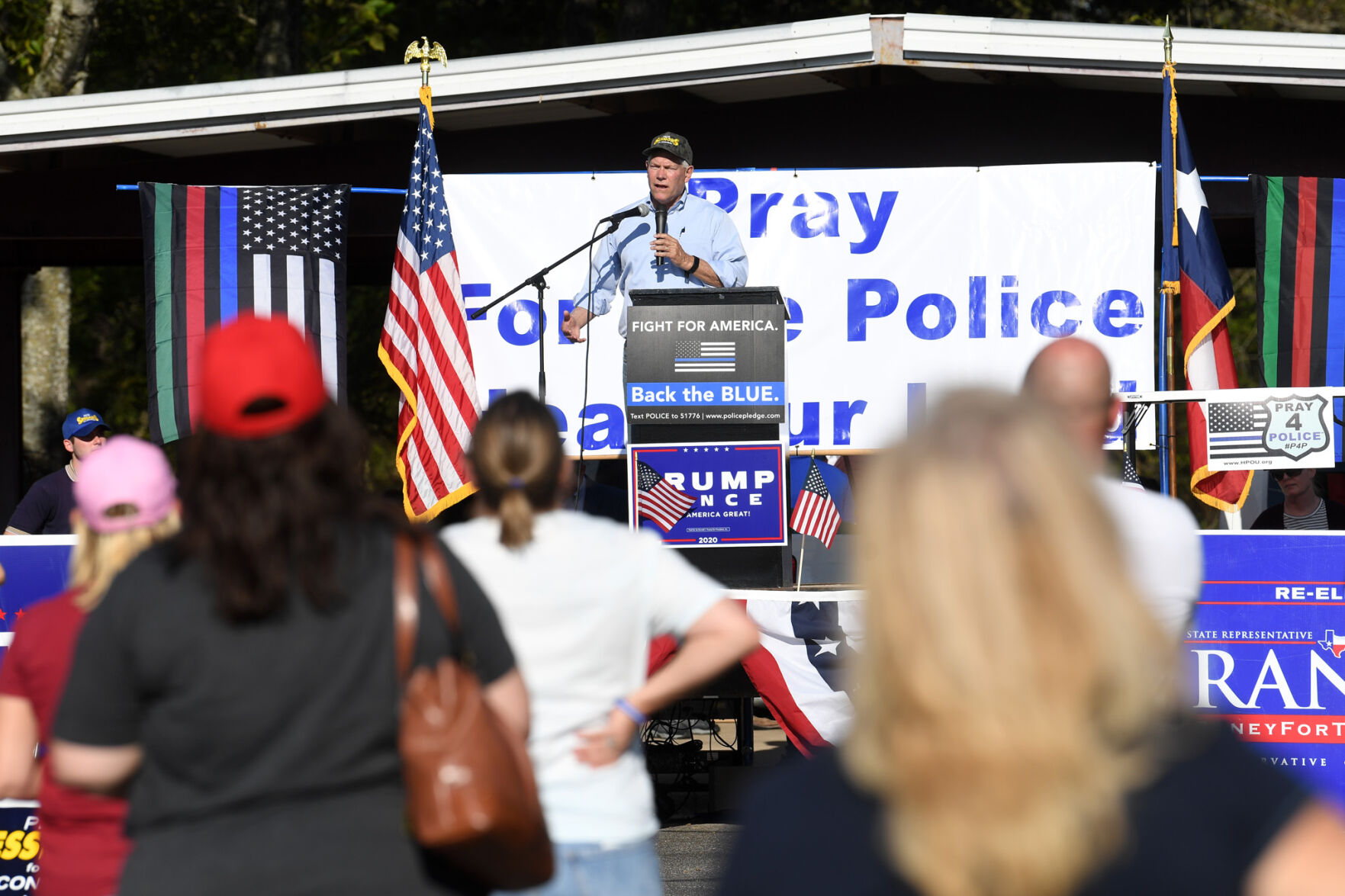 Back the Blue first responders rally